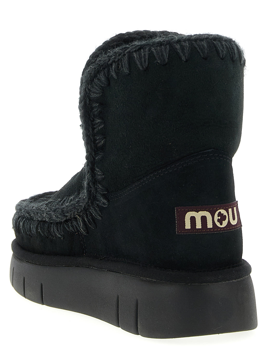 Black Lamb Leather Ankle Boots