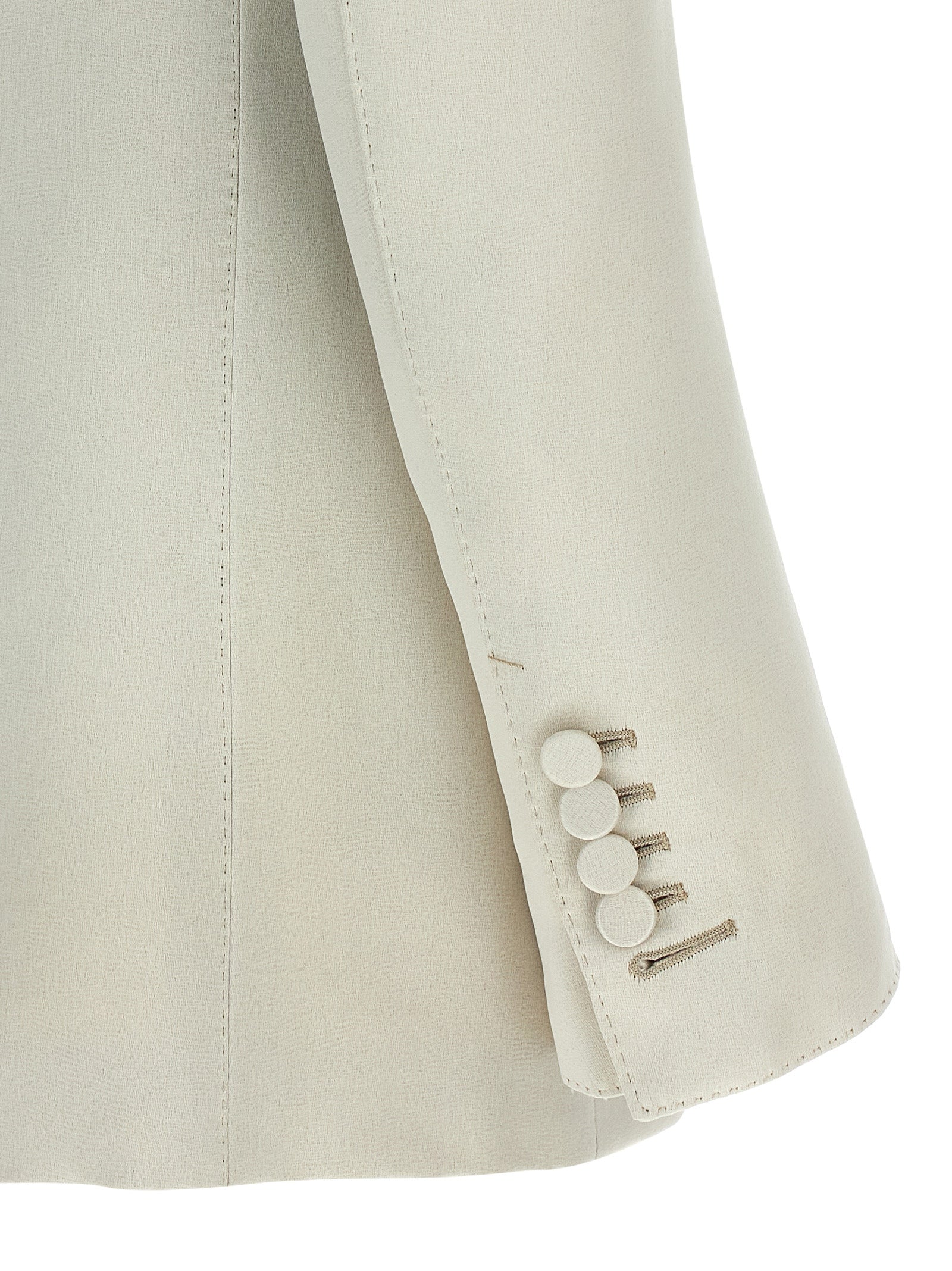 Beige Cotton Blazer