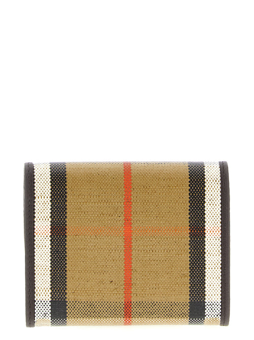 Beige Cotton Cardholder