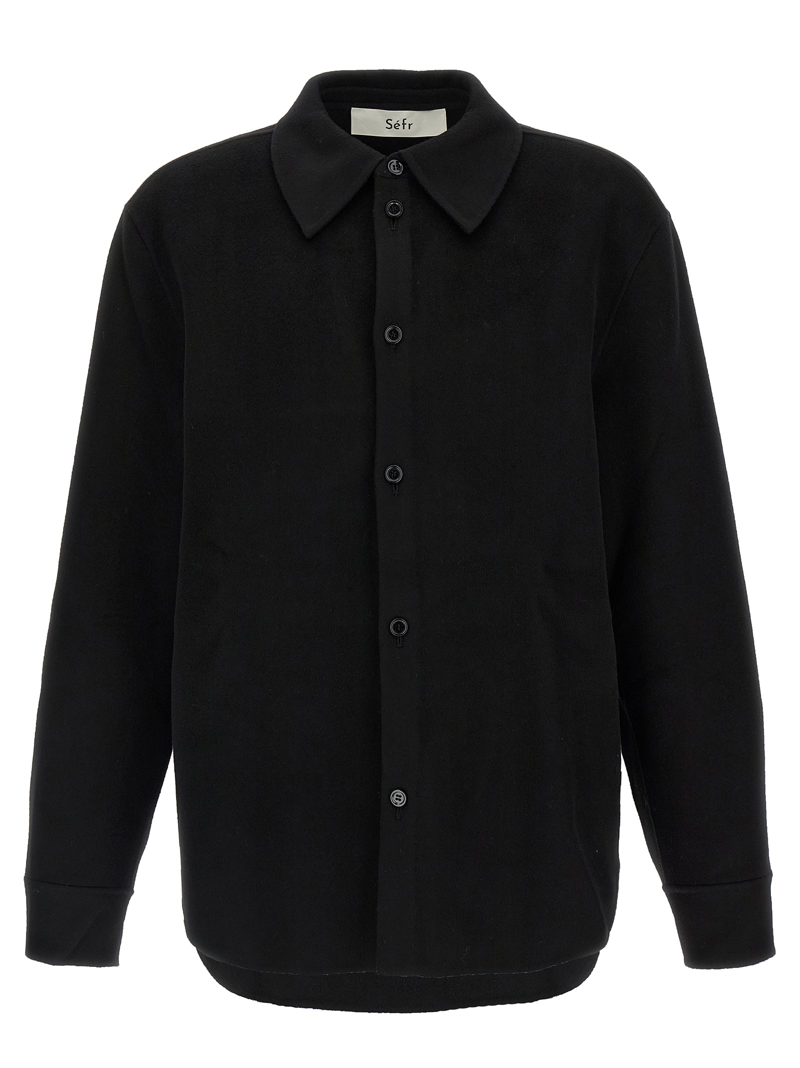 Black Wool Blouse