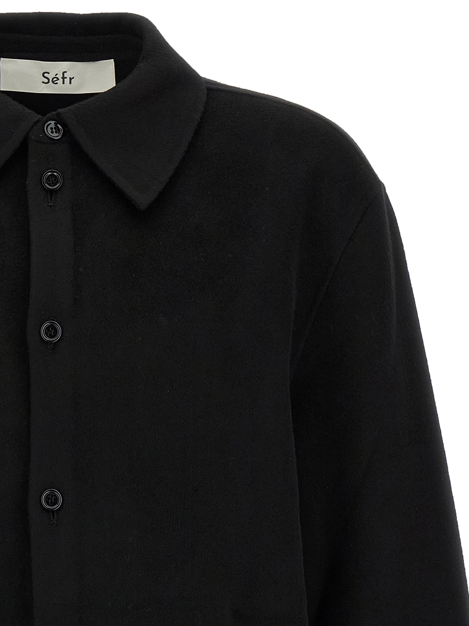 Black Wool Blouse