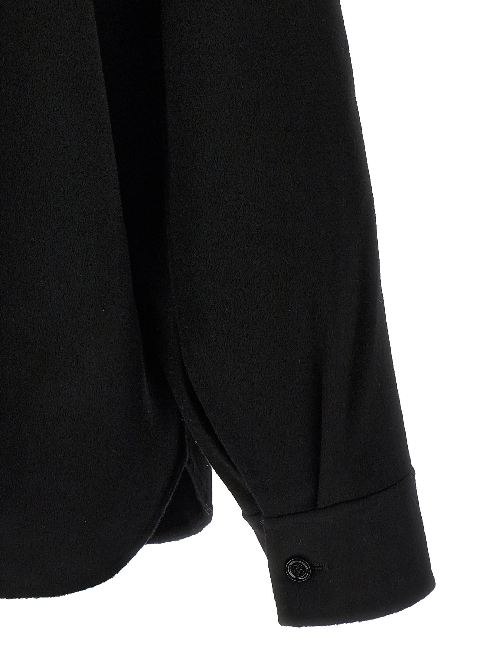 Black Wool Blouse