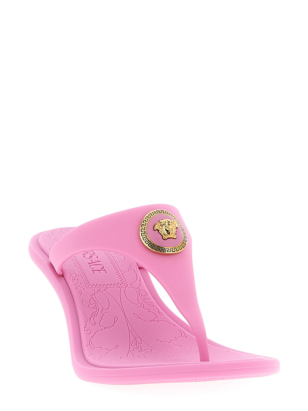 Multicolor Polyurethane Flat Sandals
