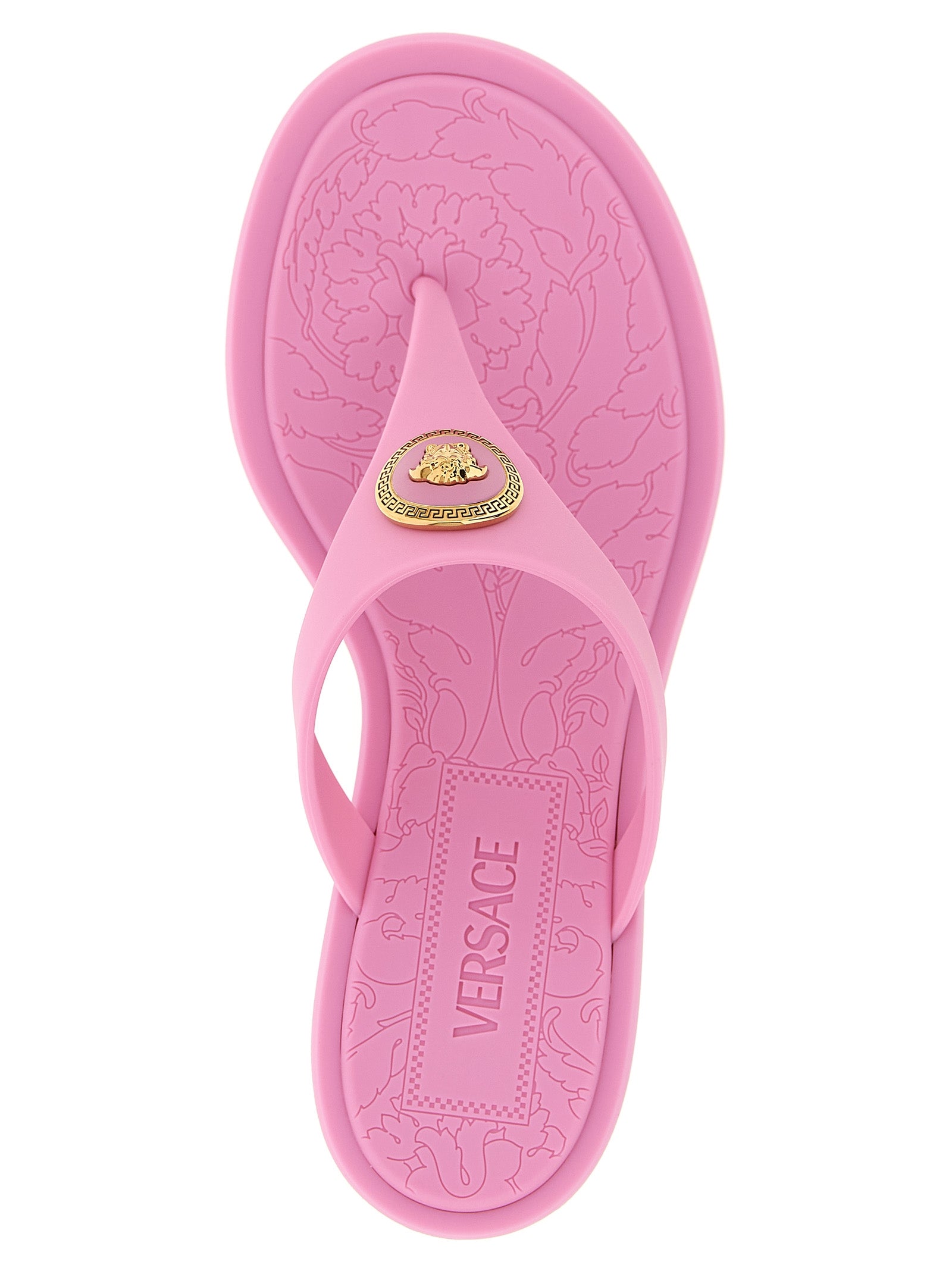 Multicolor Polyurethane Flat Sandals