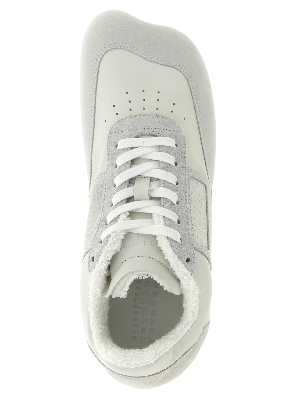 White Calfskin Athletic Sneakers