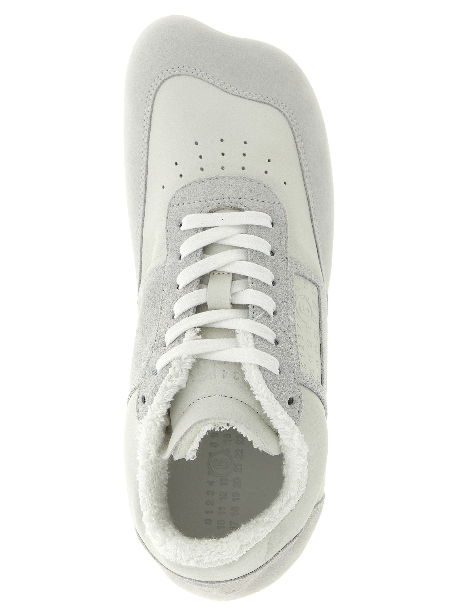 White Calfskin Athletic Sneakers
