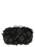 Black Polyester Clutch Bag