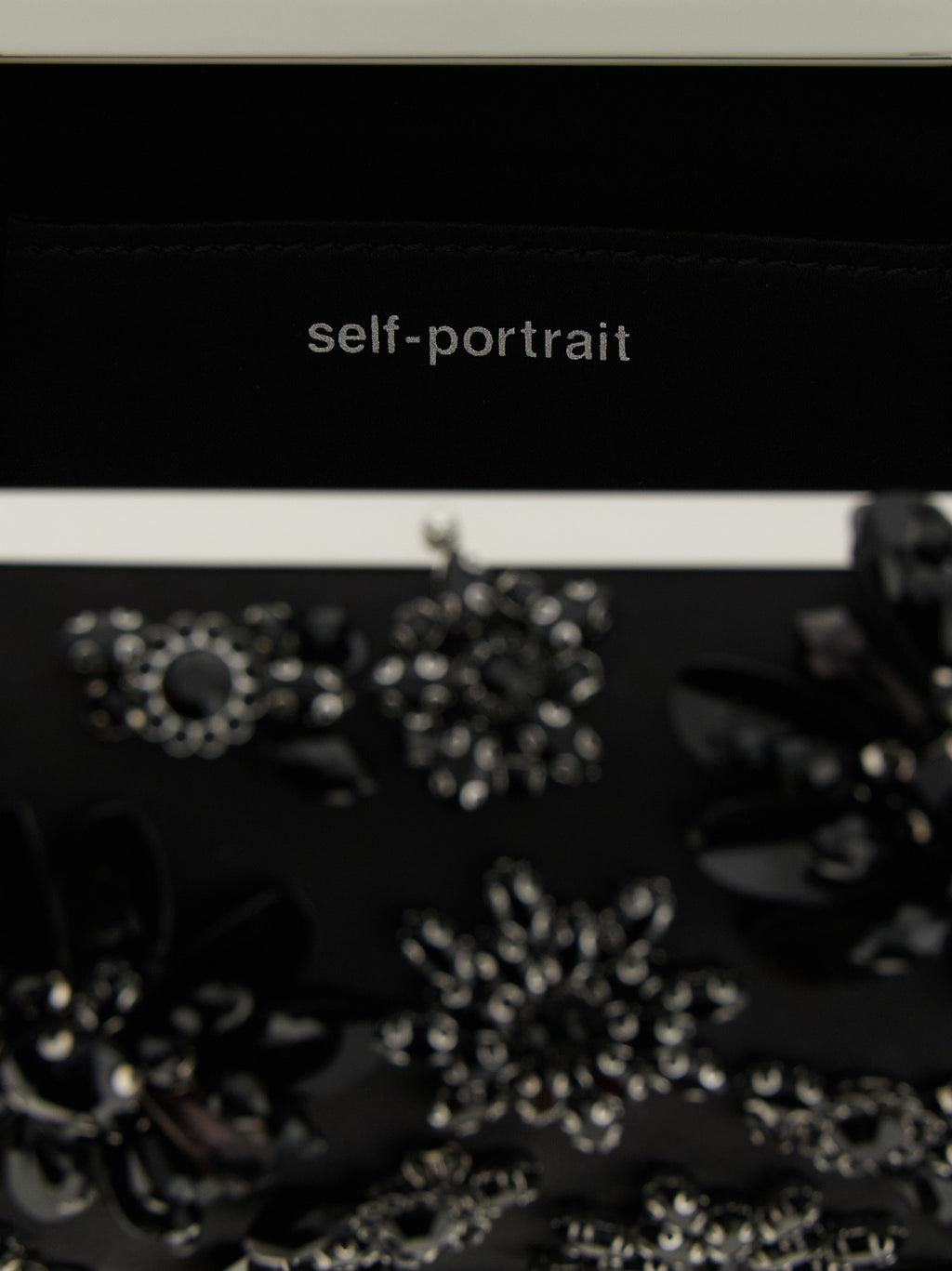 Black Polyester Clutch Bag