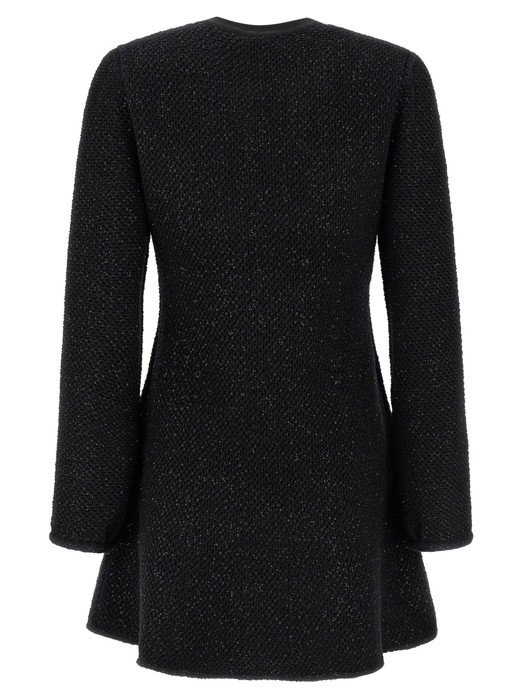 Black Cotton Short Dress