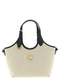 Beige Cotton Tote Bag