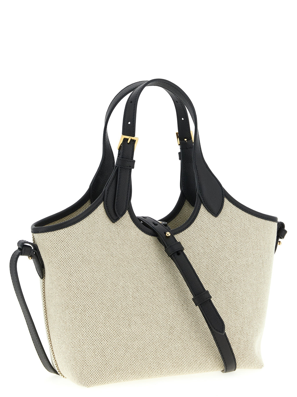 Beige Cotton Tote Bag