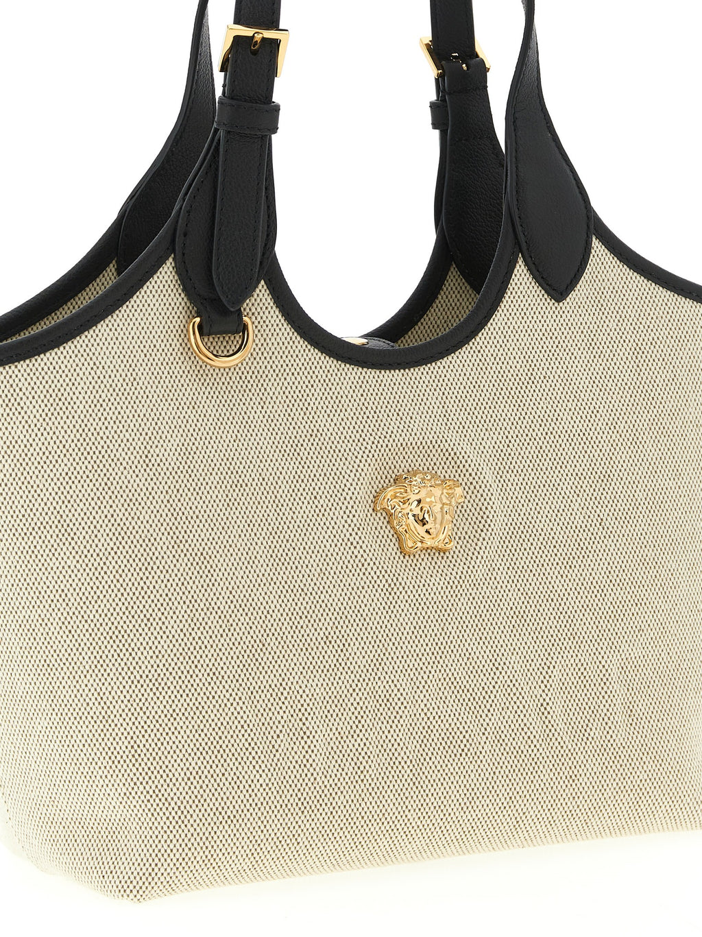 Beige Cotton Tote Bag