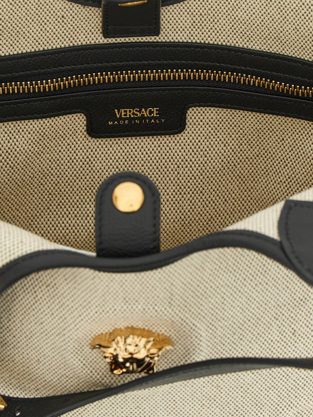 Beige Cotton Tote Bag