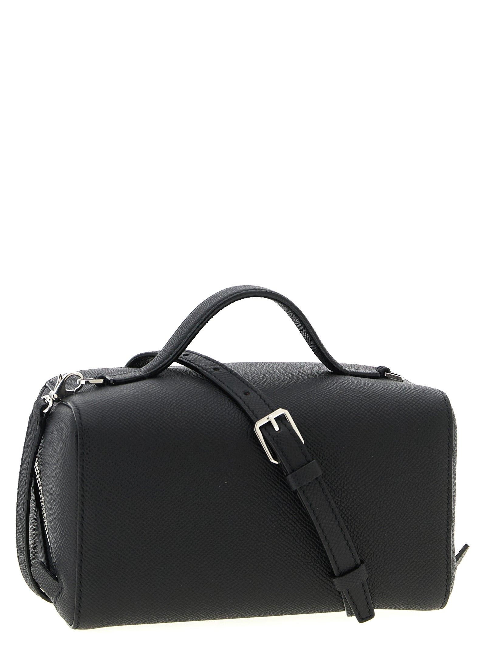 Black Calfskin Crossbody Bag