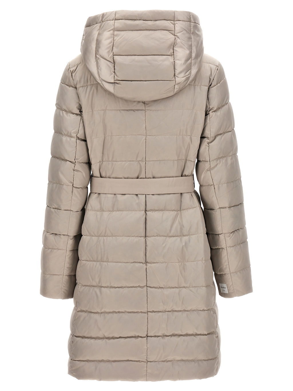 White Polyamide Full-Length Jacket