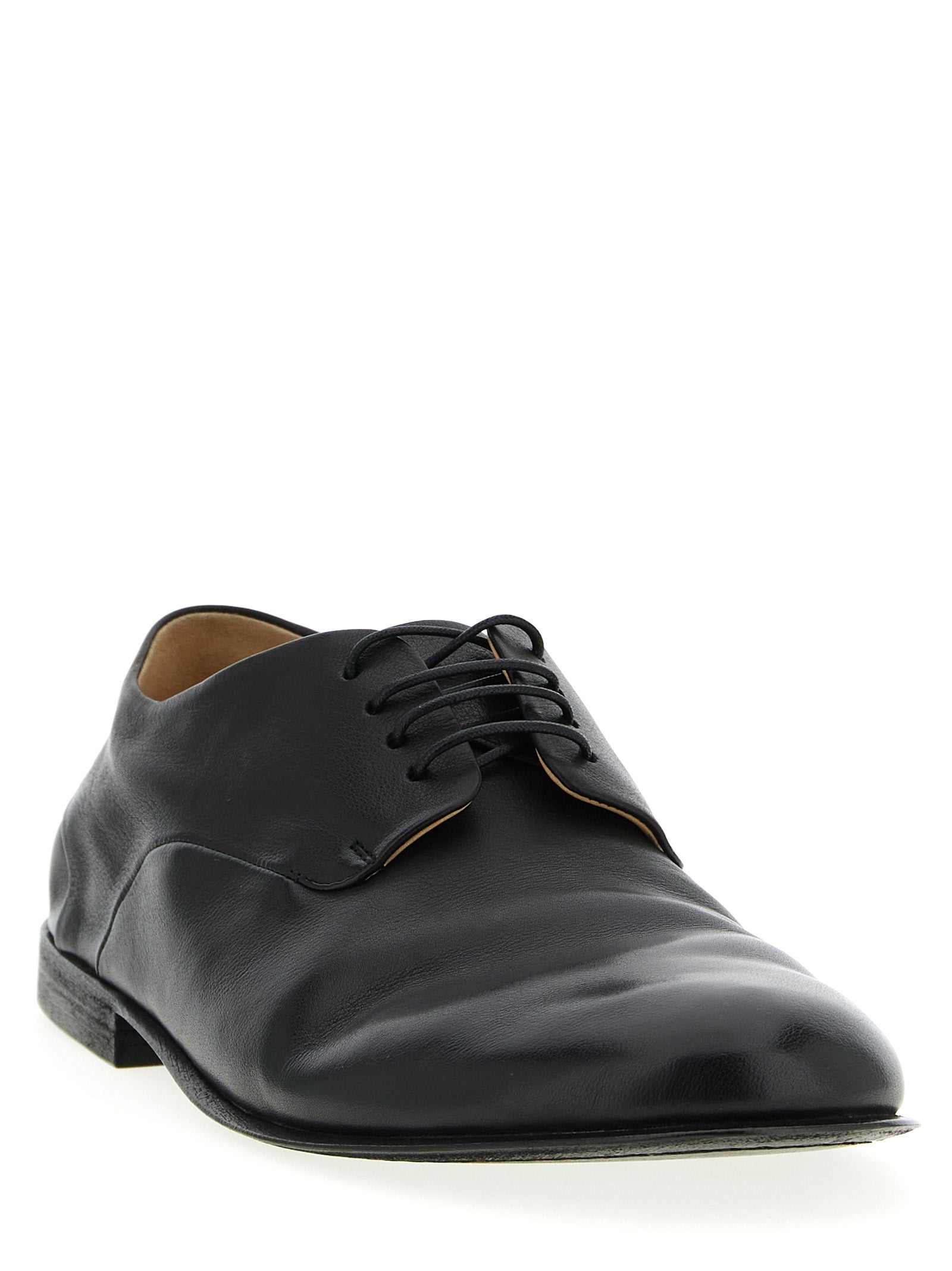Black Calfskin Oxfords And Derbies