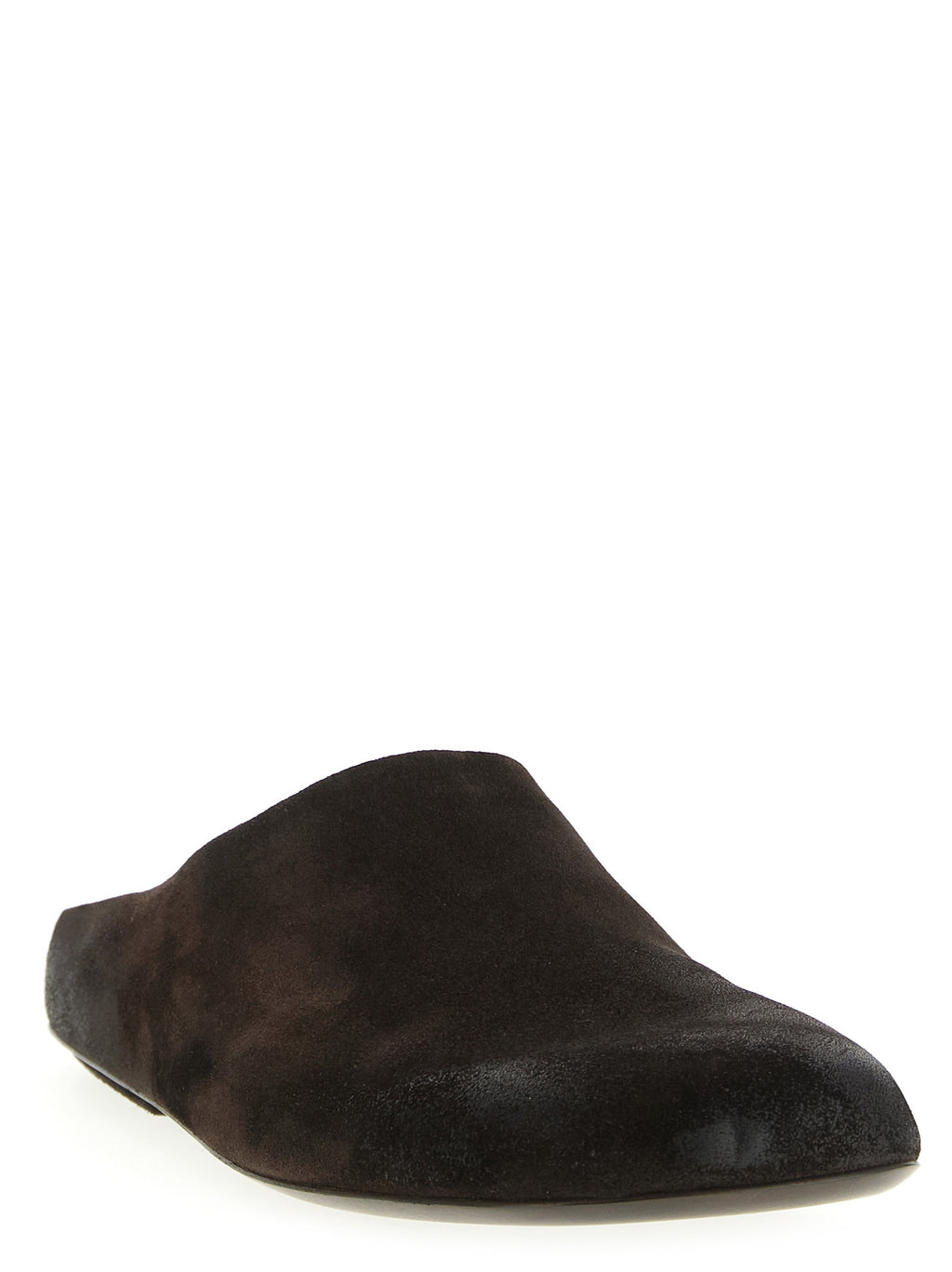 Brown Calfskin Mules