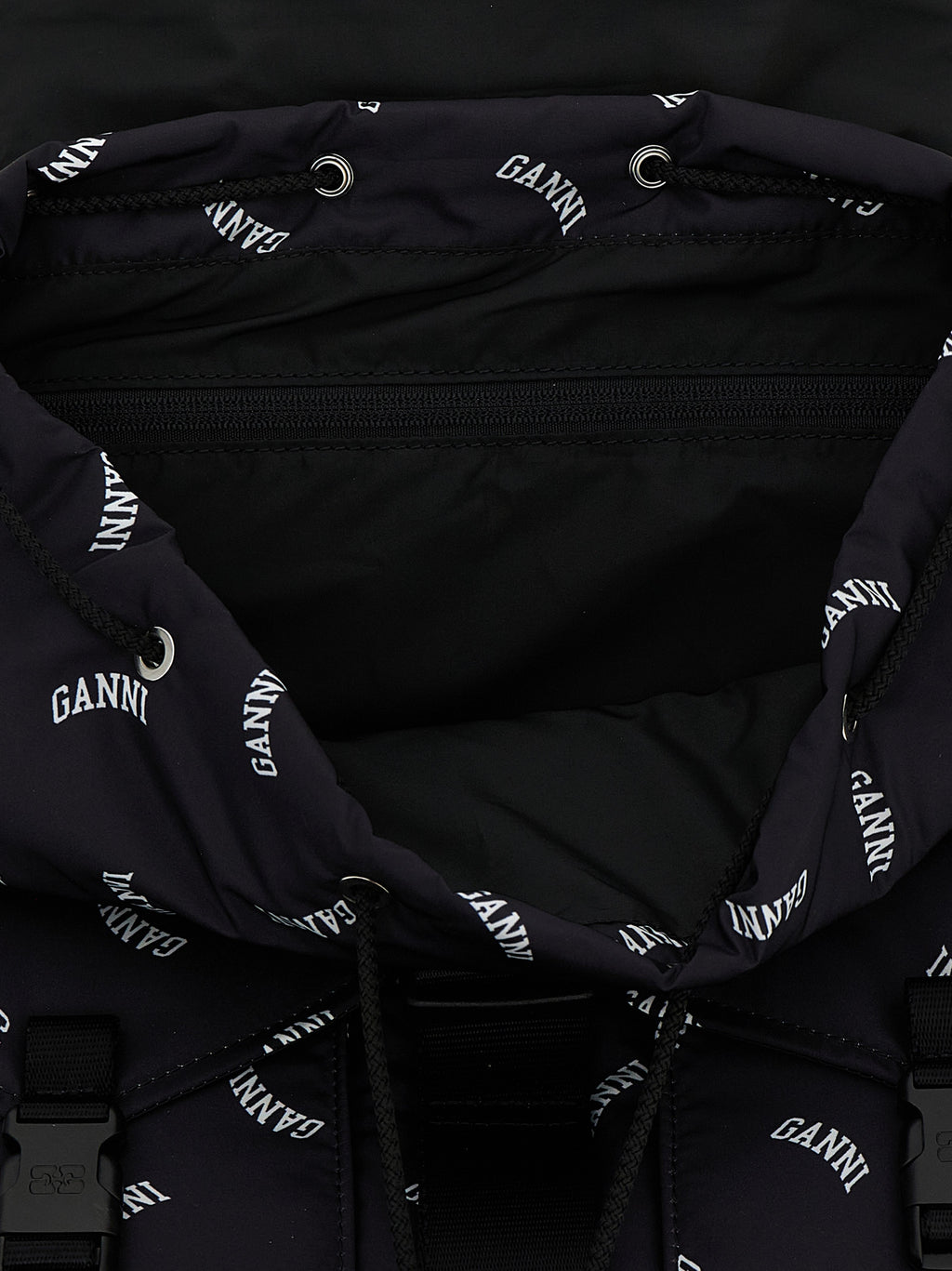 Black Polyester Backpack