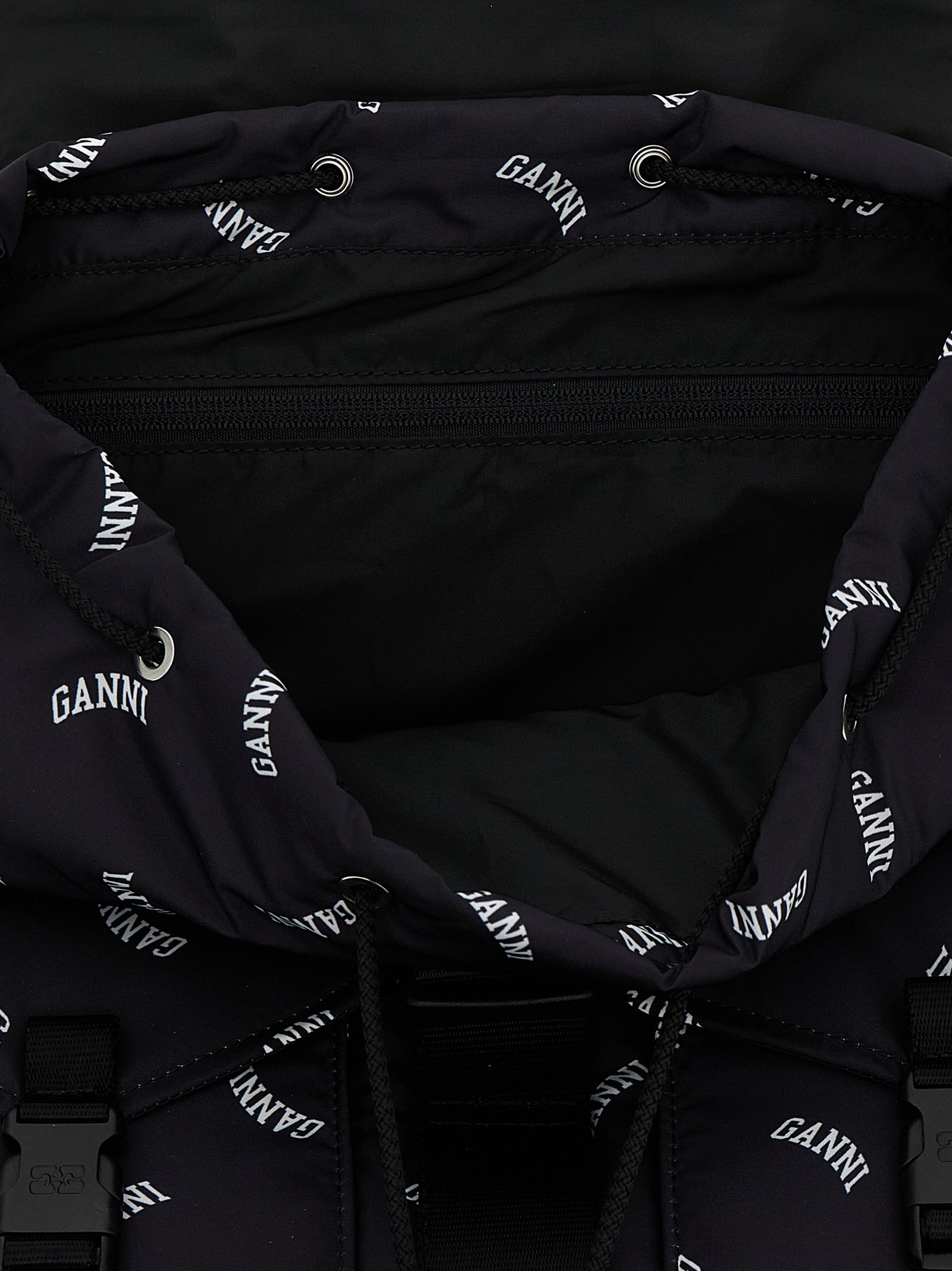 Black Polyester Backpack