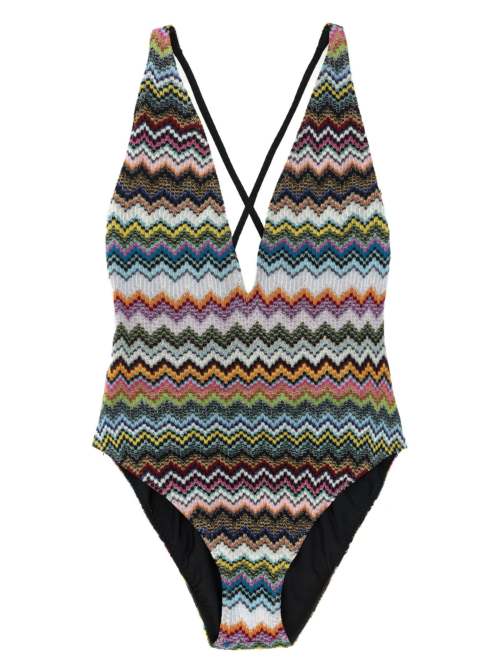 Multicolor Viscose One-Piece Swimsuit