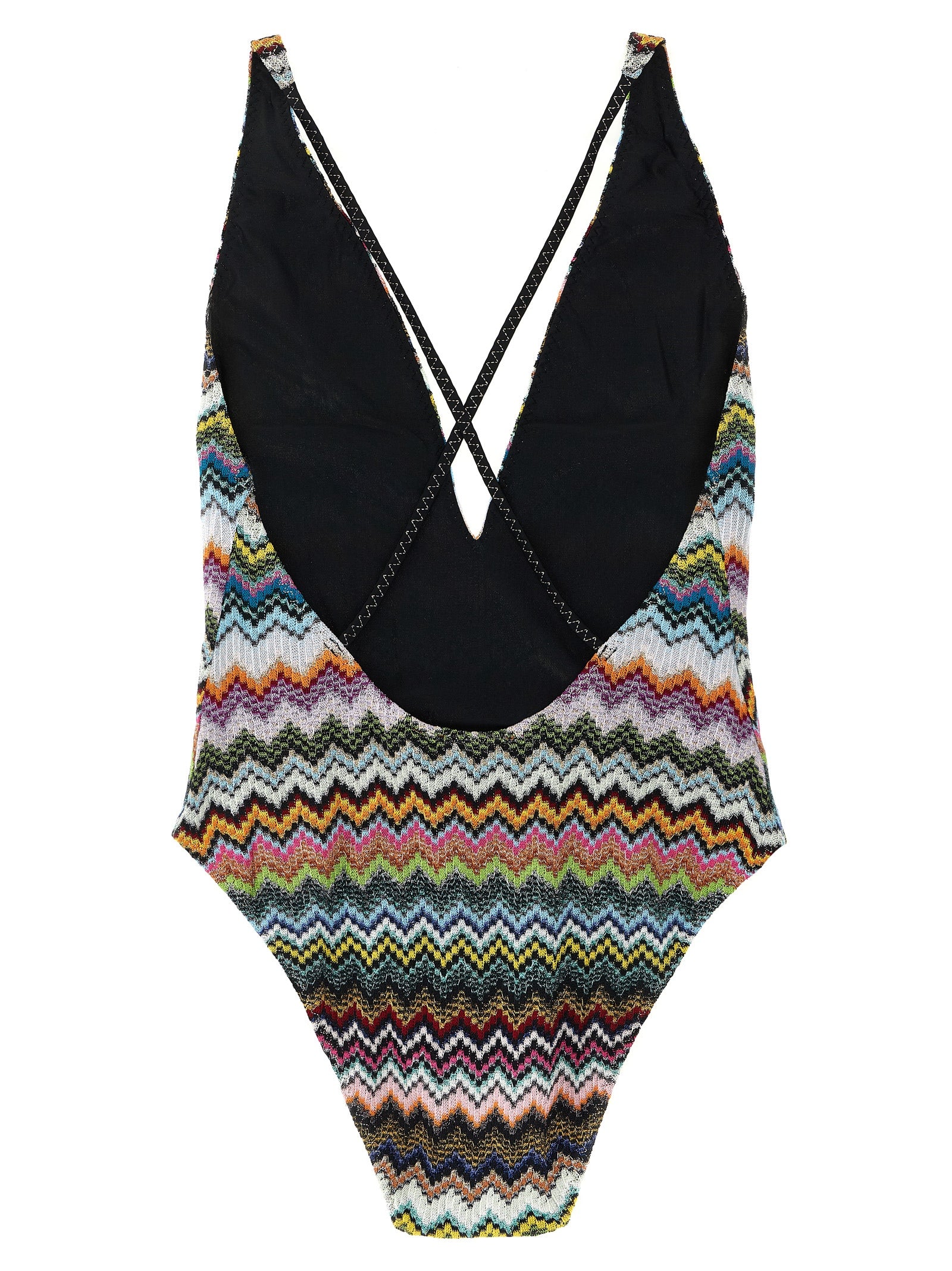 Multicolor Viscose One-Piece Swimsuit