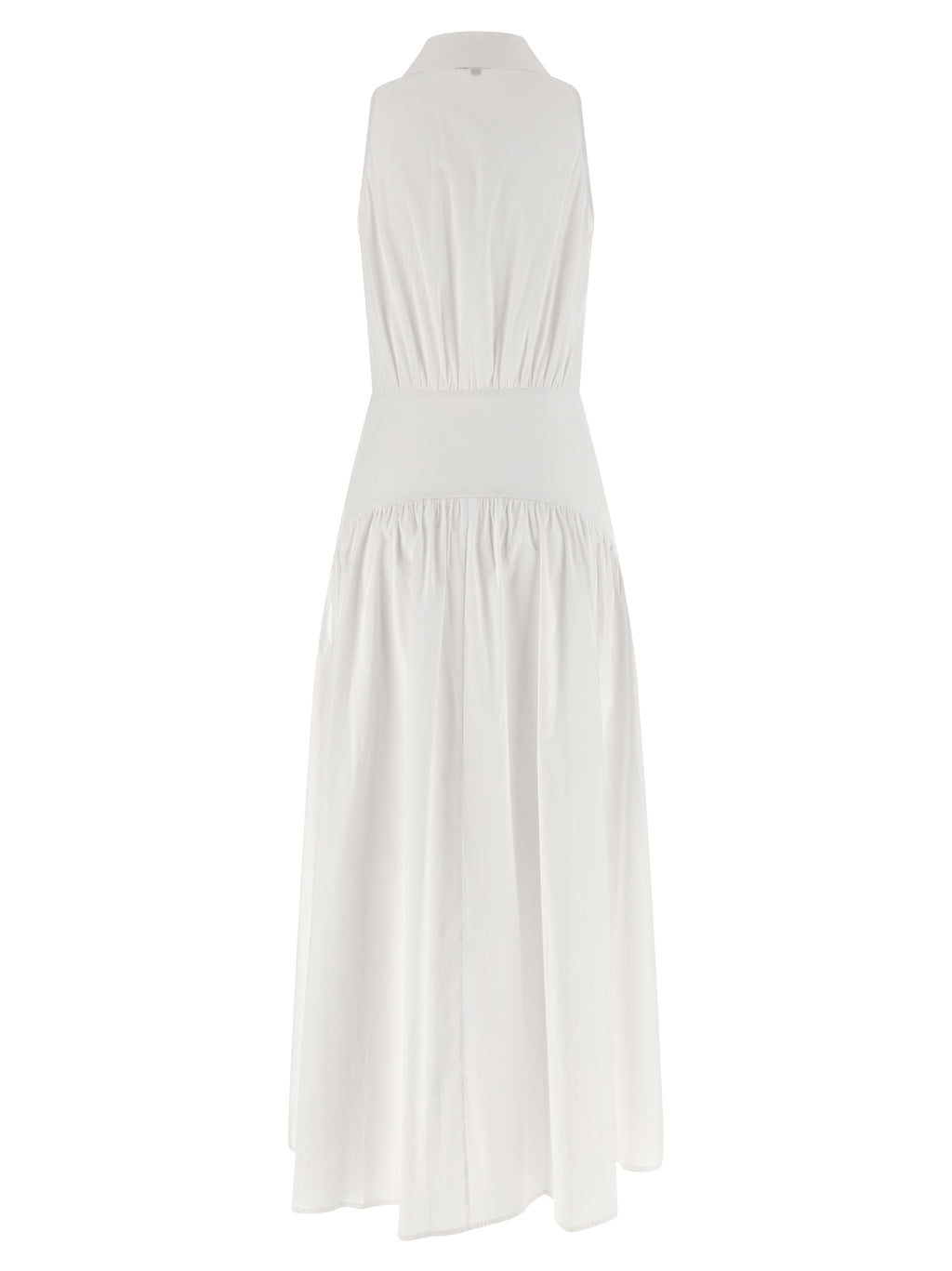 White Cotton Midi Dress