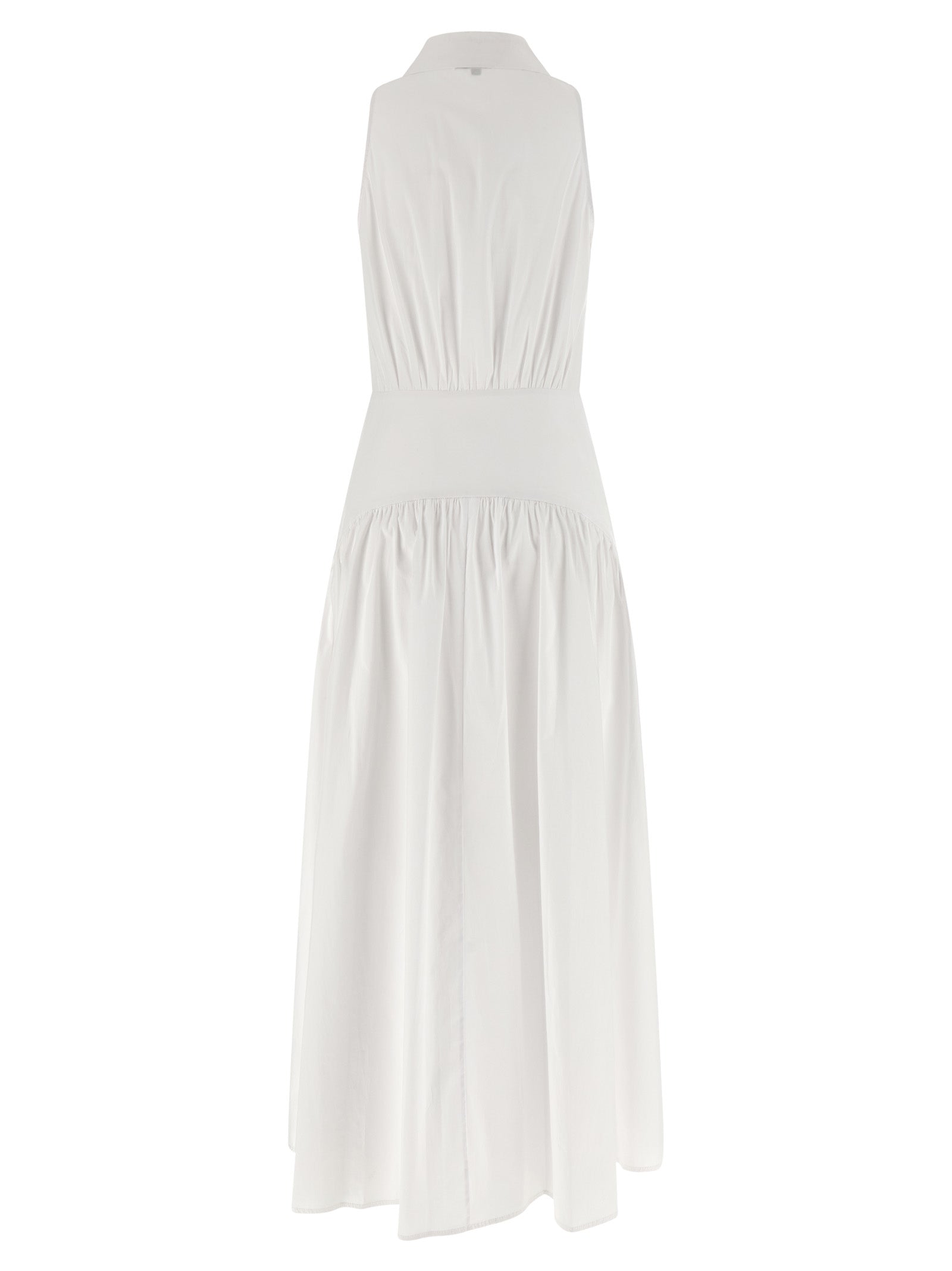 White Cotton Midi Dress