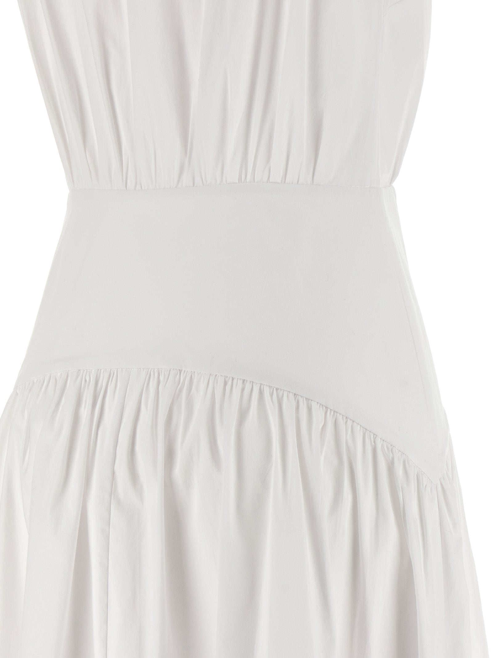 White Cotton Midi Dress