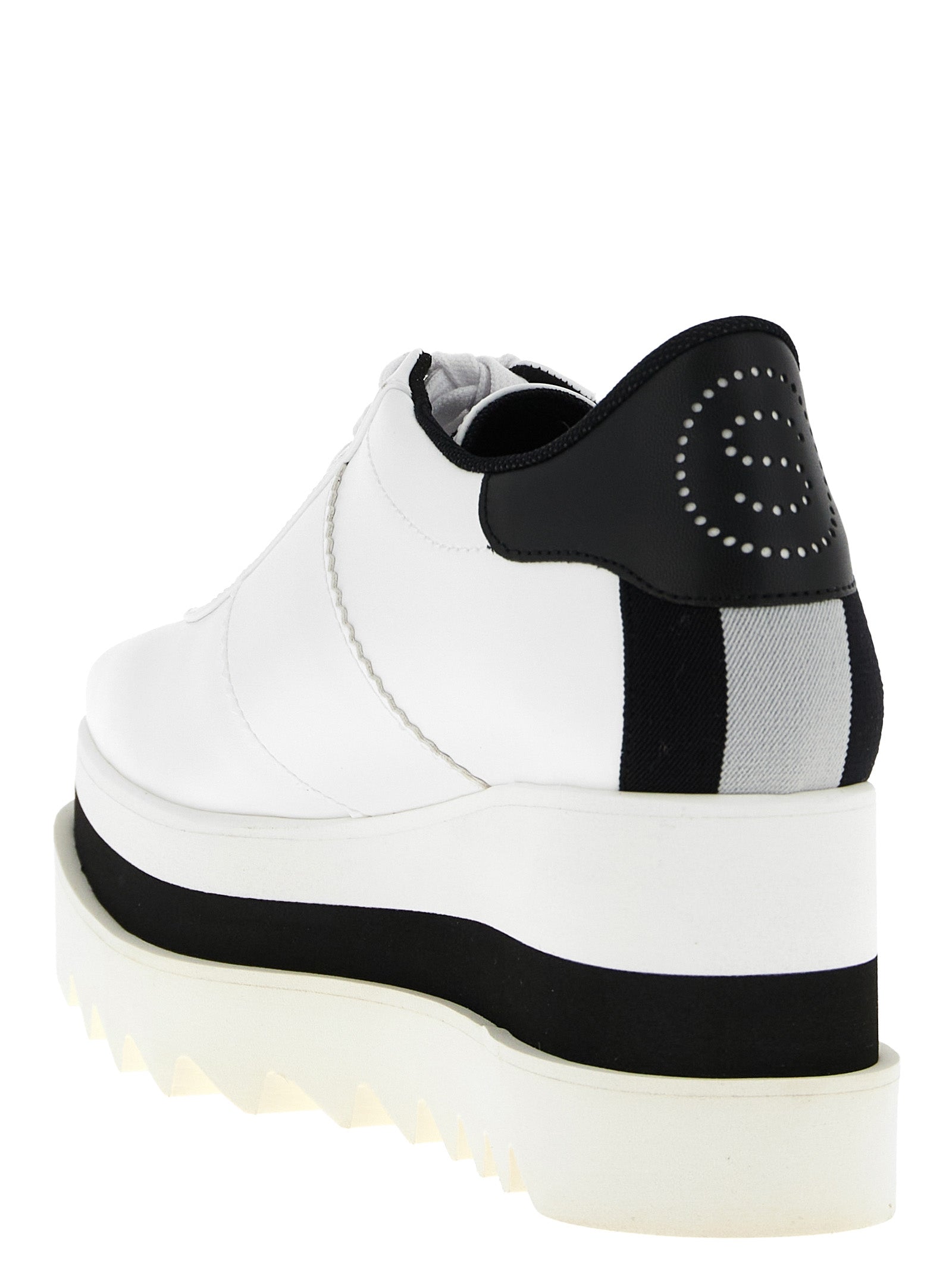 White Polyethylene Wedge Sandals