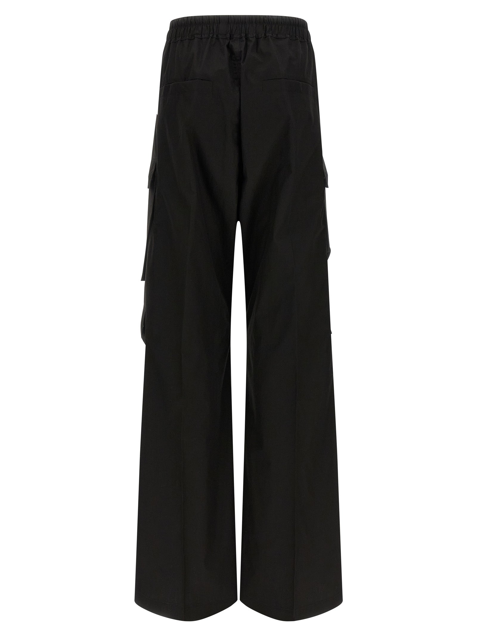 Black Cotton Cargo Pants