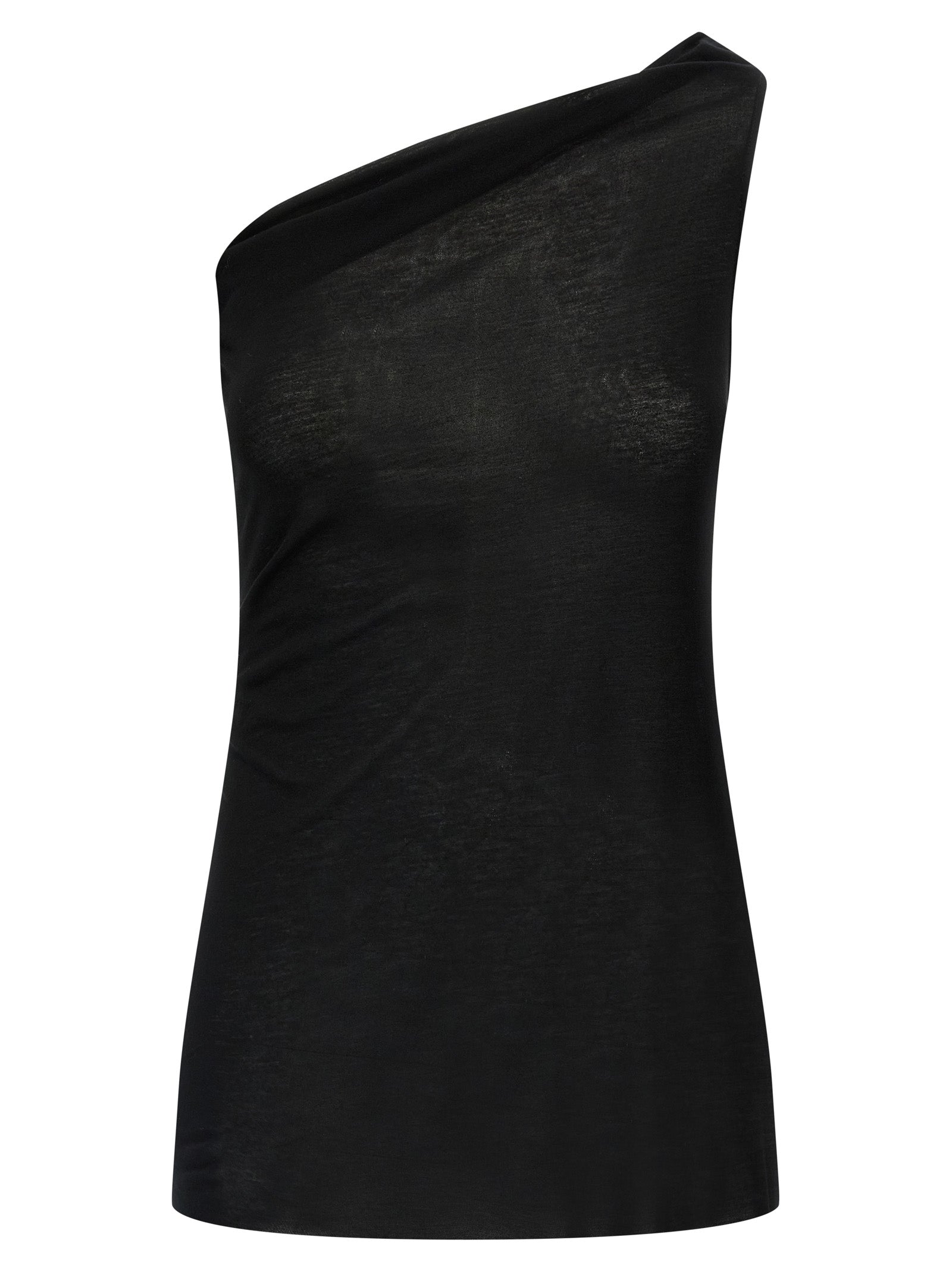 Black Viscose T-Shirt
