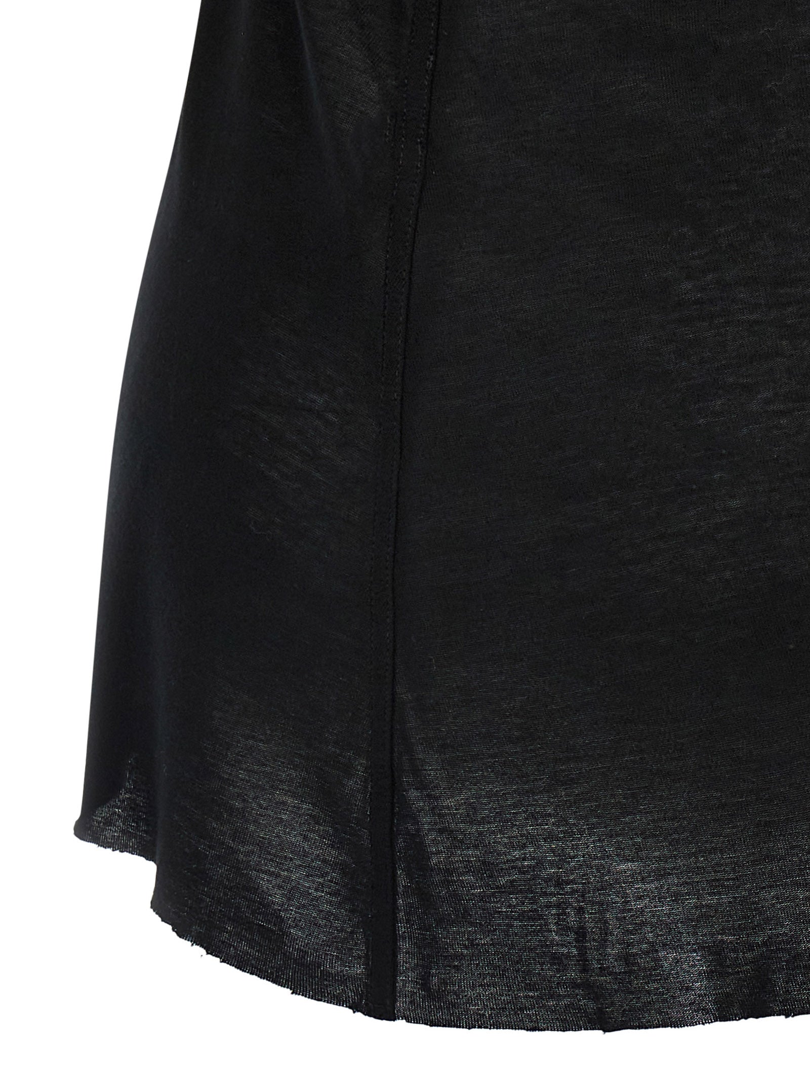 Black Viscose T-Shirt