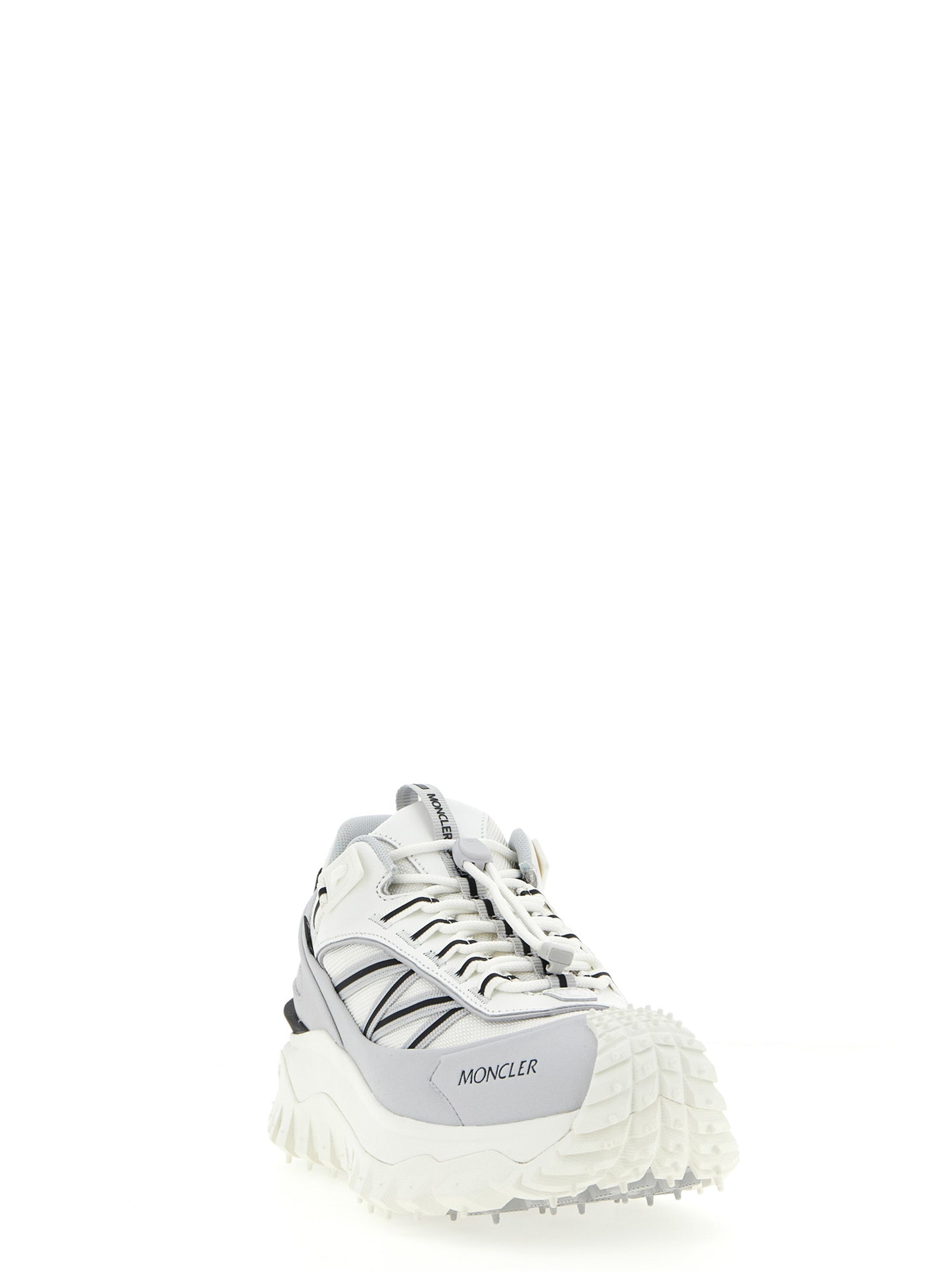 Gray Polyamide Athletic Sneakers