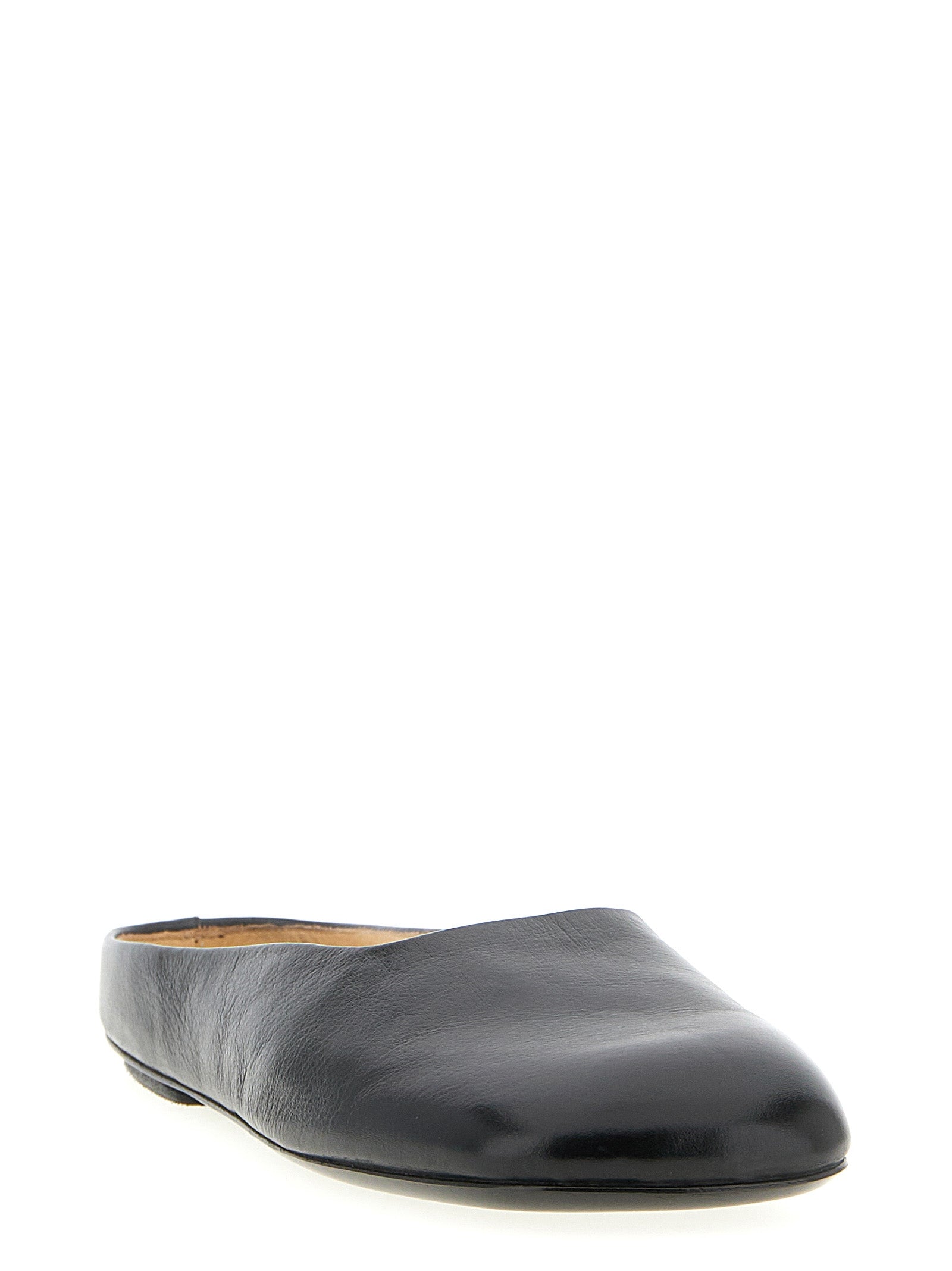 Black Calfskin Mules