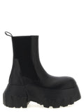 Black Calfskin Ankle Boots