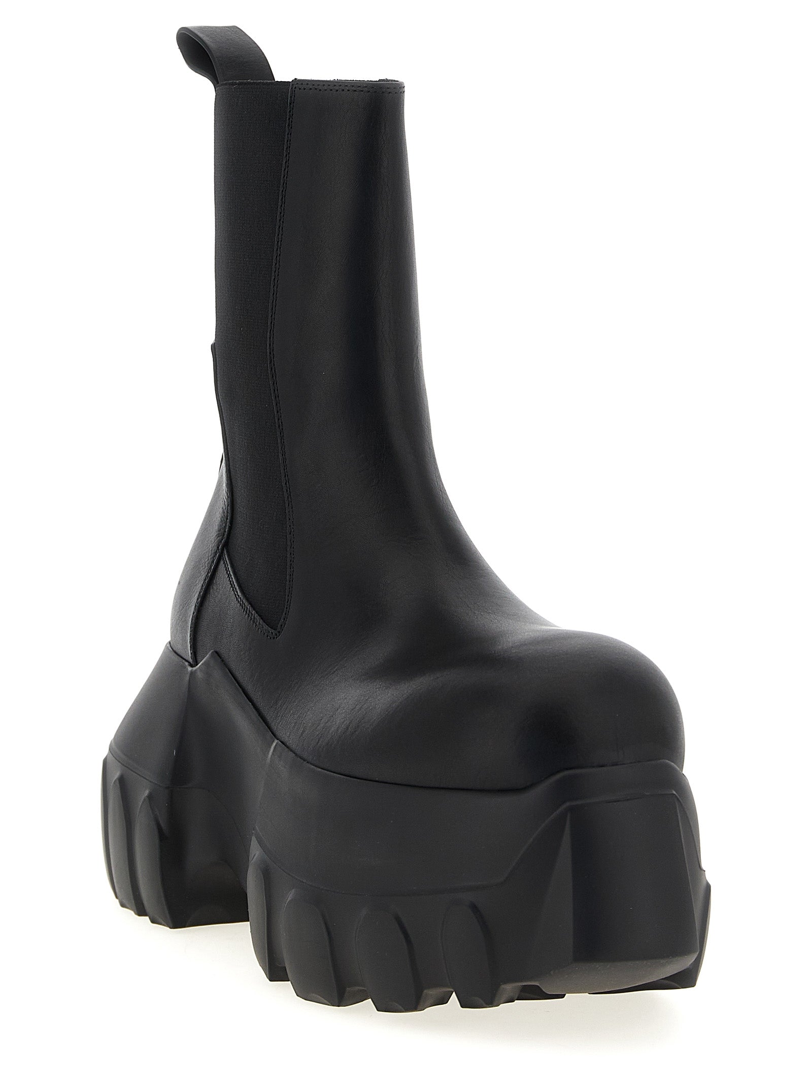 Black Calfskin Ankle Boots