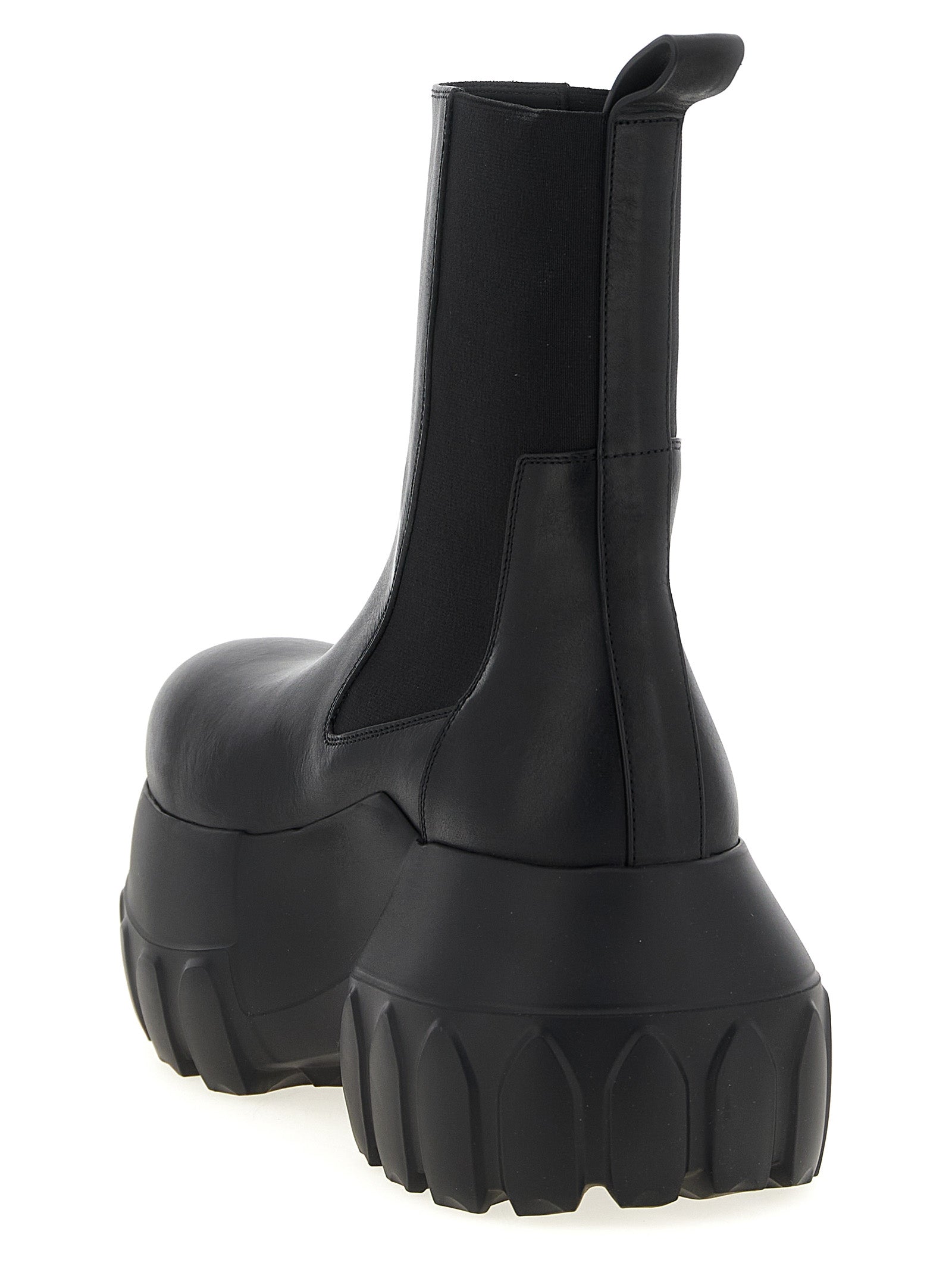 Black Calfskin Ankle Boots