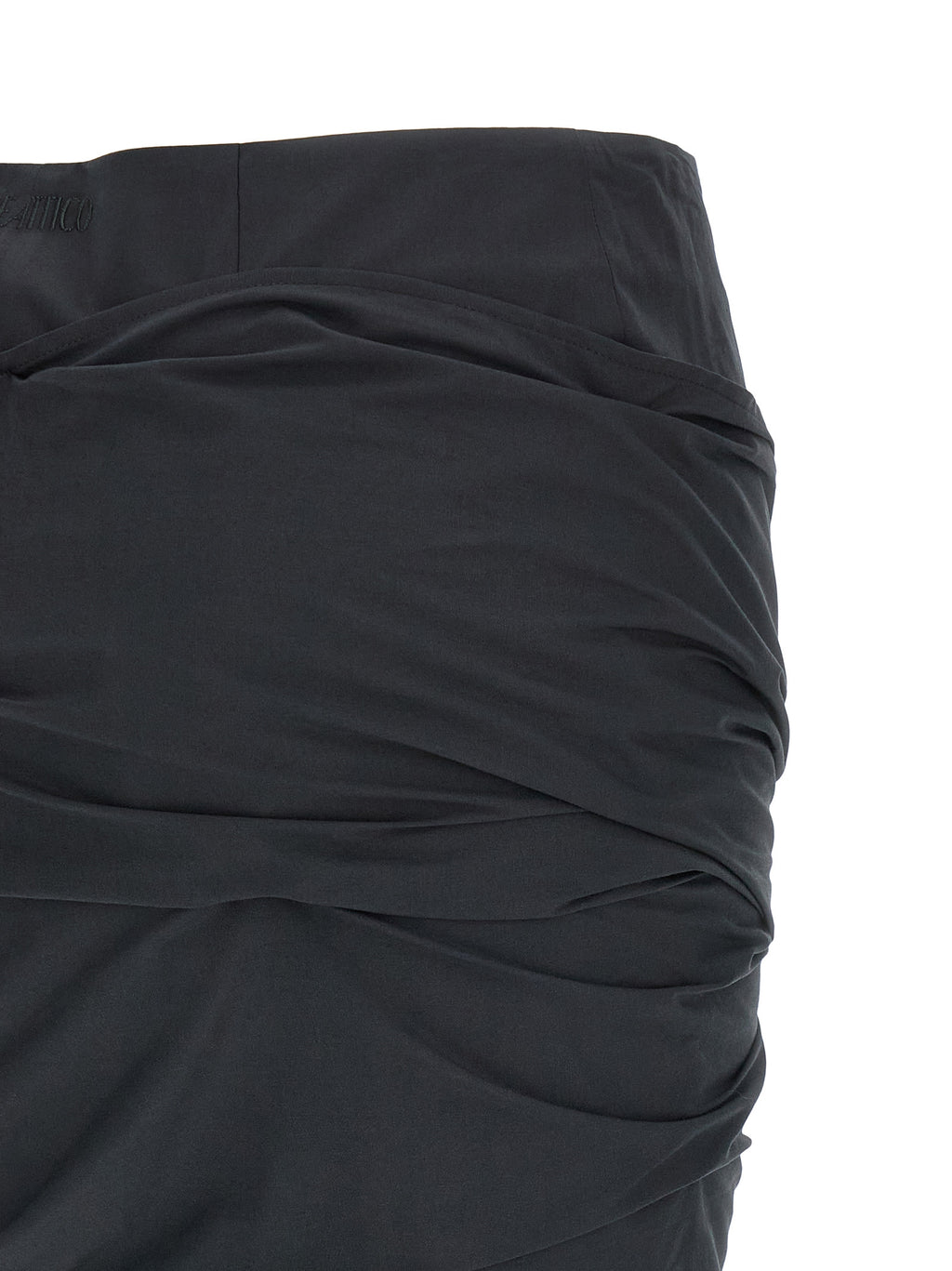 Black Cotton Long Skirt