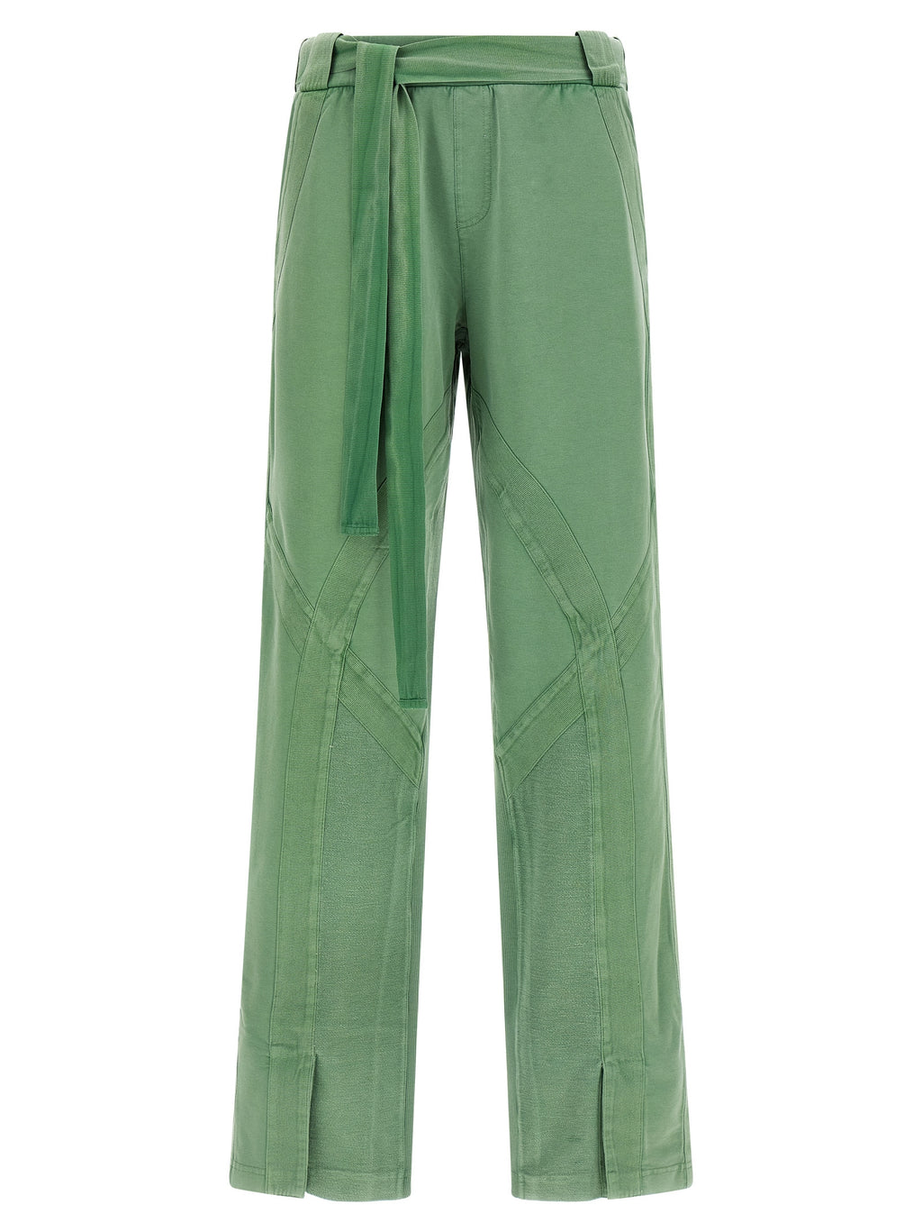 Bicolor Cotton Casual Pants