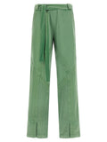 Bicolor Cotton Casual Pants