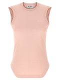 Multicolor Cotton Sleeveles T-Shirt