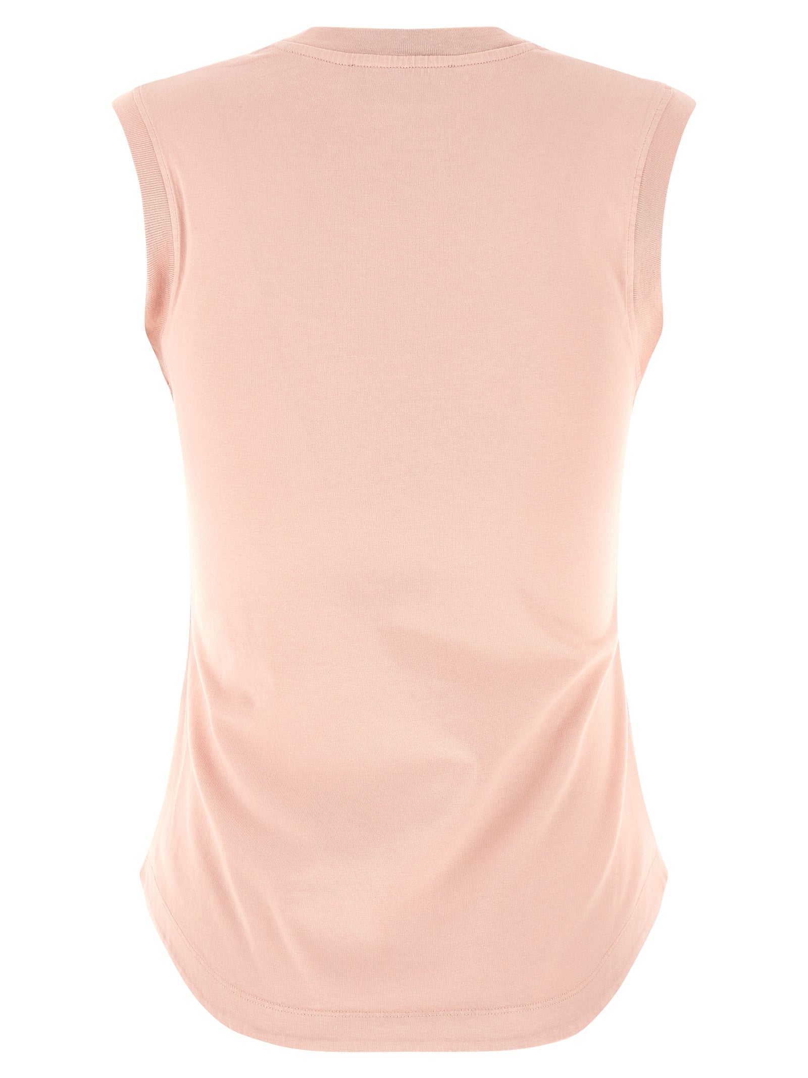 Multicolor Cotton Sleeveles T-Shirt