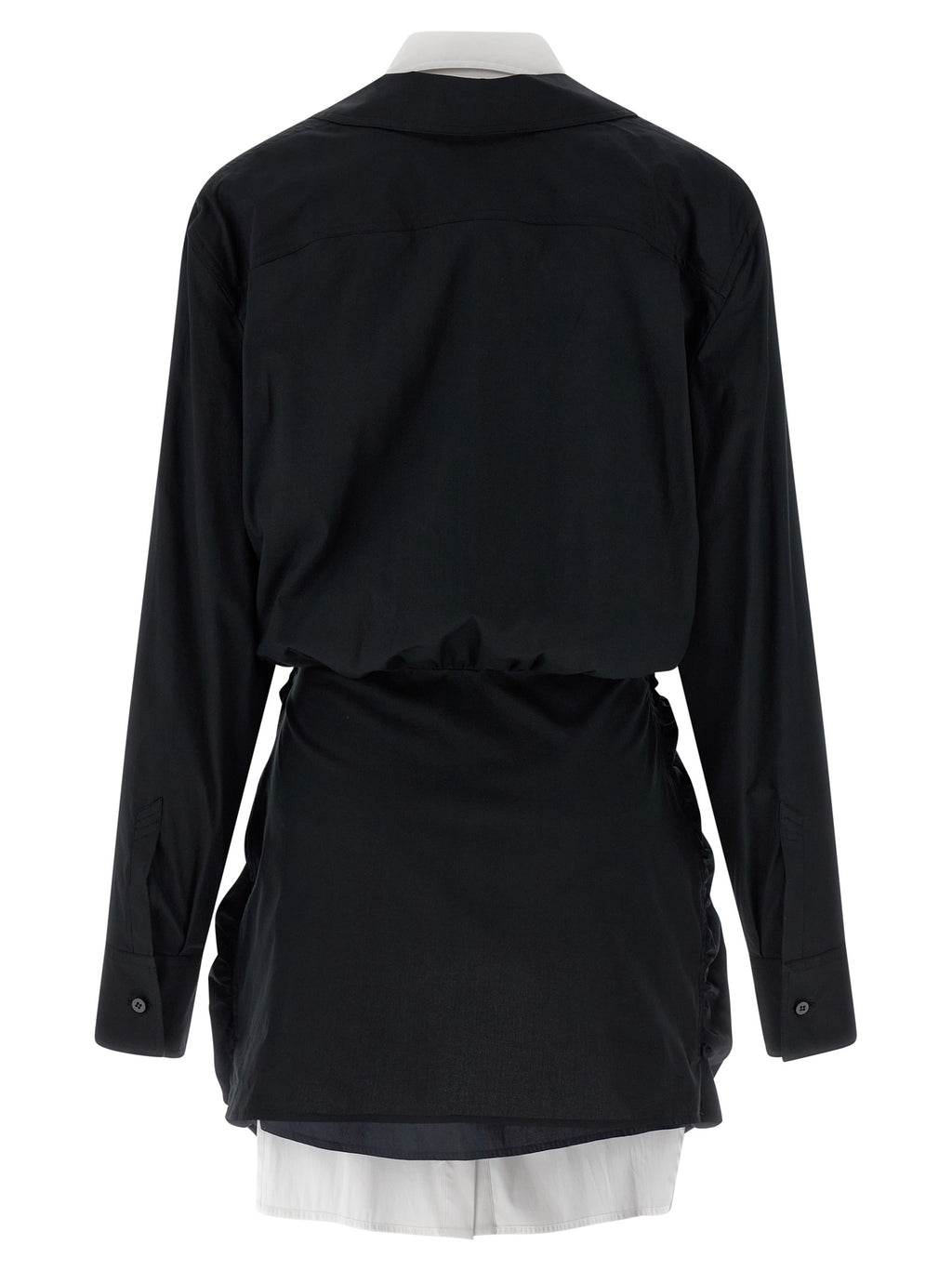 Bicolor Cotton Short Dress