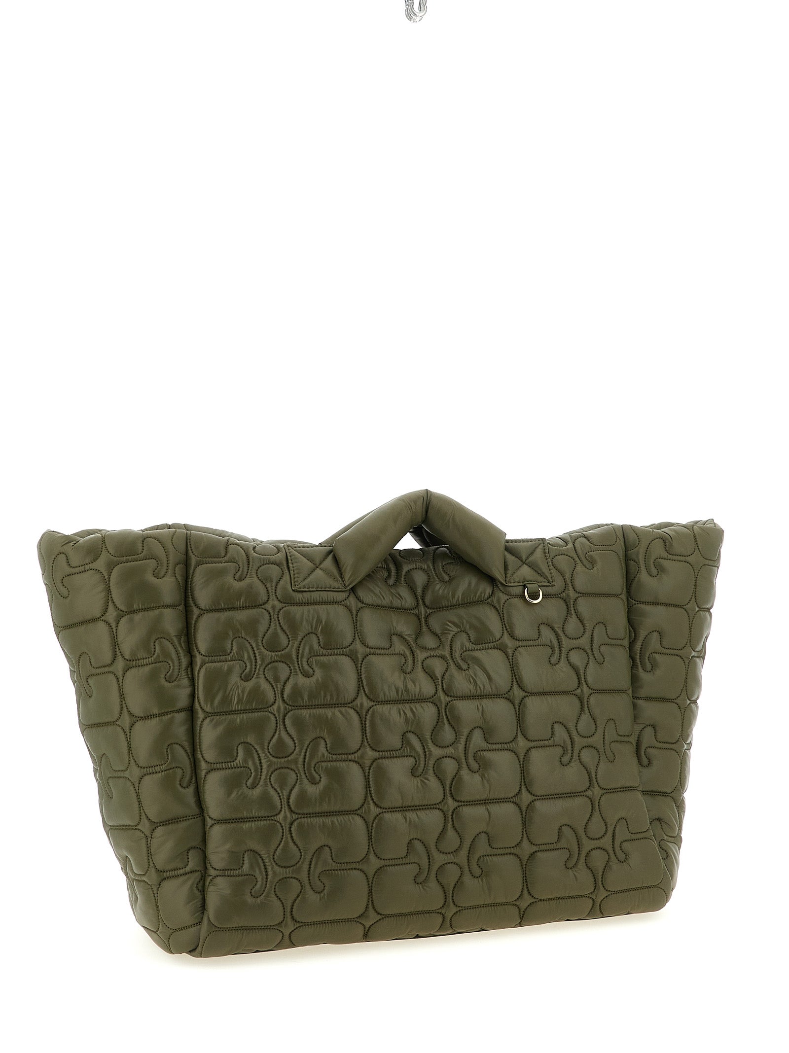 Bicolor Recycled Polyamide Tote Bag