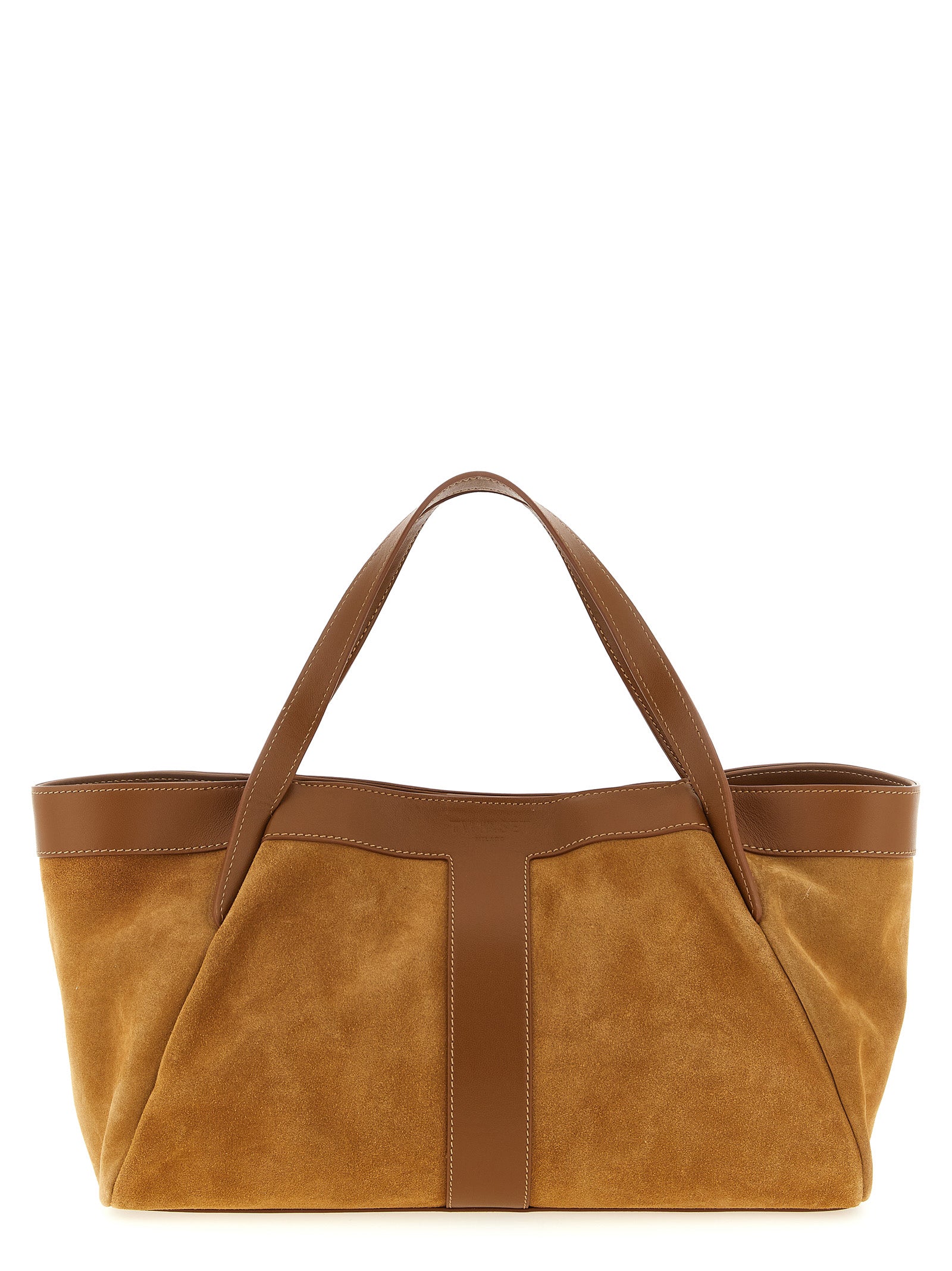 Brown Polyethylene Shoulder Bag