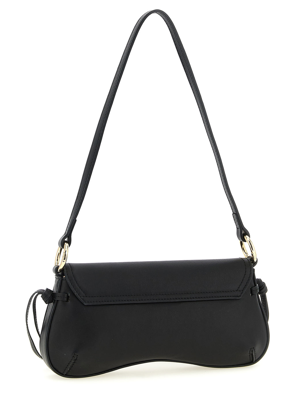 Black Leather Shoulder Bag