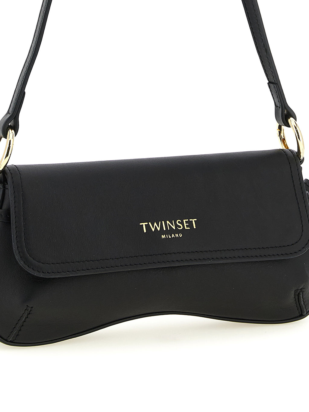 Black Leather Shoulder Bag