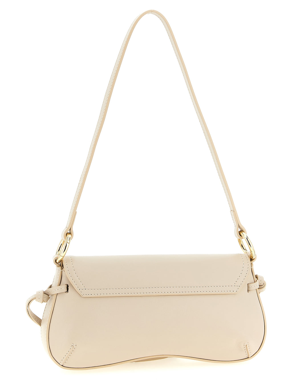 White Leather Shoulder Bag