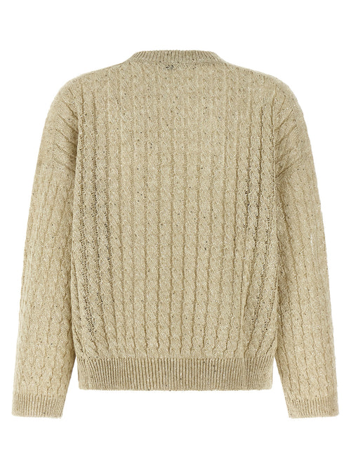 Beige Linen Cardigan