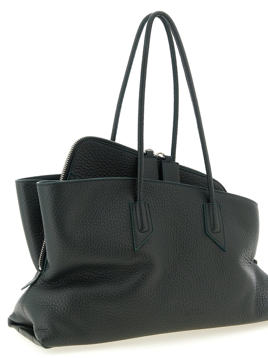 Bicolor Calfskin Shoulder Bag